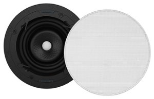 Sonance - VX66R SINGLE SPEAKER - Visual Experience Series 6" Medium Round 2-Way Speaker (Each) - Paintable White - Front_Zoom