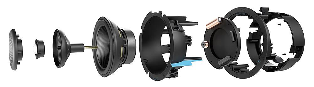 Alt View 20. Sonance - VX66R SINGLE SPEAKER - Visual Experience Series 6" Medium Round 2-Way Speaker (Each) - Paintable White.