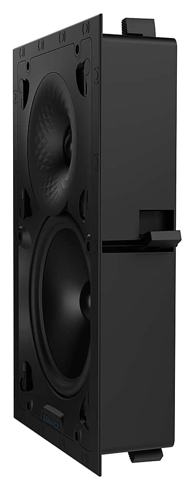 Left. Sonance - VX82 RECTANGLE SINGLE SPEAKER - Visual Experience Series 8" Large Rectangle 2-Way Speaker (Each) - Paintable White.