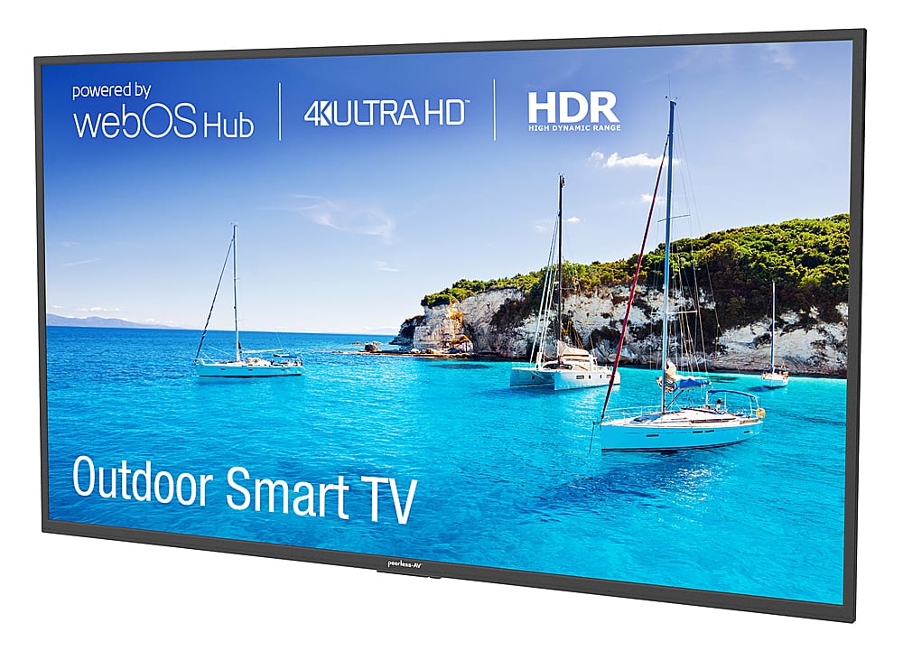 Front. Peerless-AV - 55" Neptune Full Sun Outdoor Smart TV - Comes with FREE Outdoor Tilting Wall Mount.