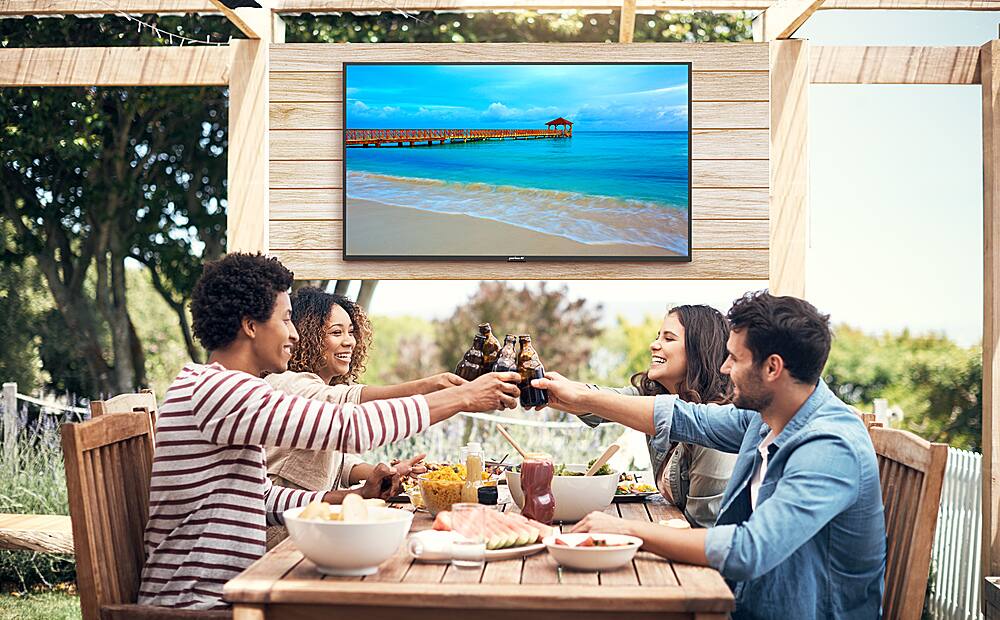 Alt View 16. Peerless-AV - 55" Neptune Full Sun Outdoor Smart TV - Comes with FREE Outdoor Tilting Wall Mount.