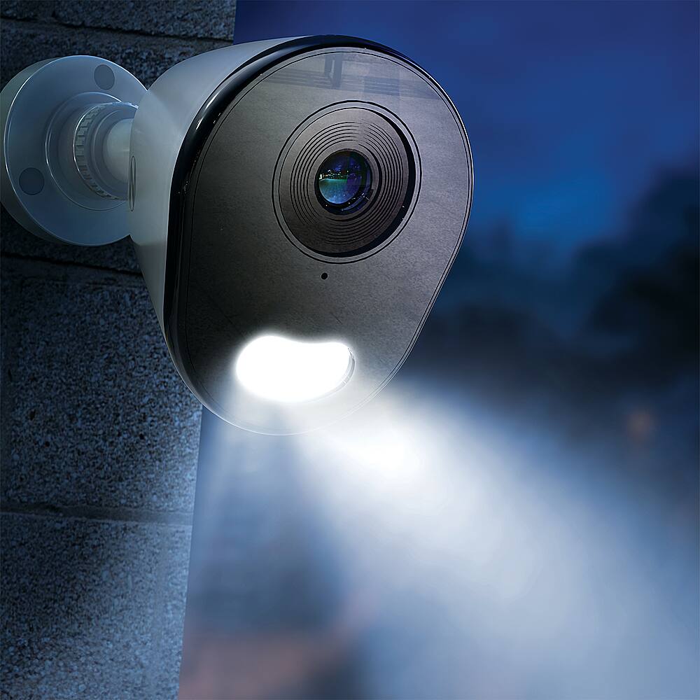 Alt View 13. Night Owl - Indoor/Outdoor Add On Wired IP 4K Security Camera with 2-Way Audio - White.