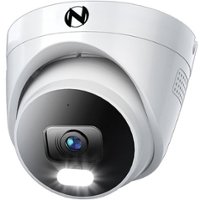 Night Owl - Indoor/Outdoor Add On Wired IP 4K Security Dome Camera with 2-Way Audio - White - Front_Zoom