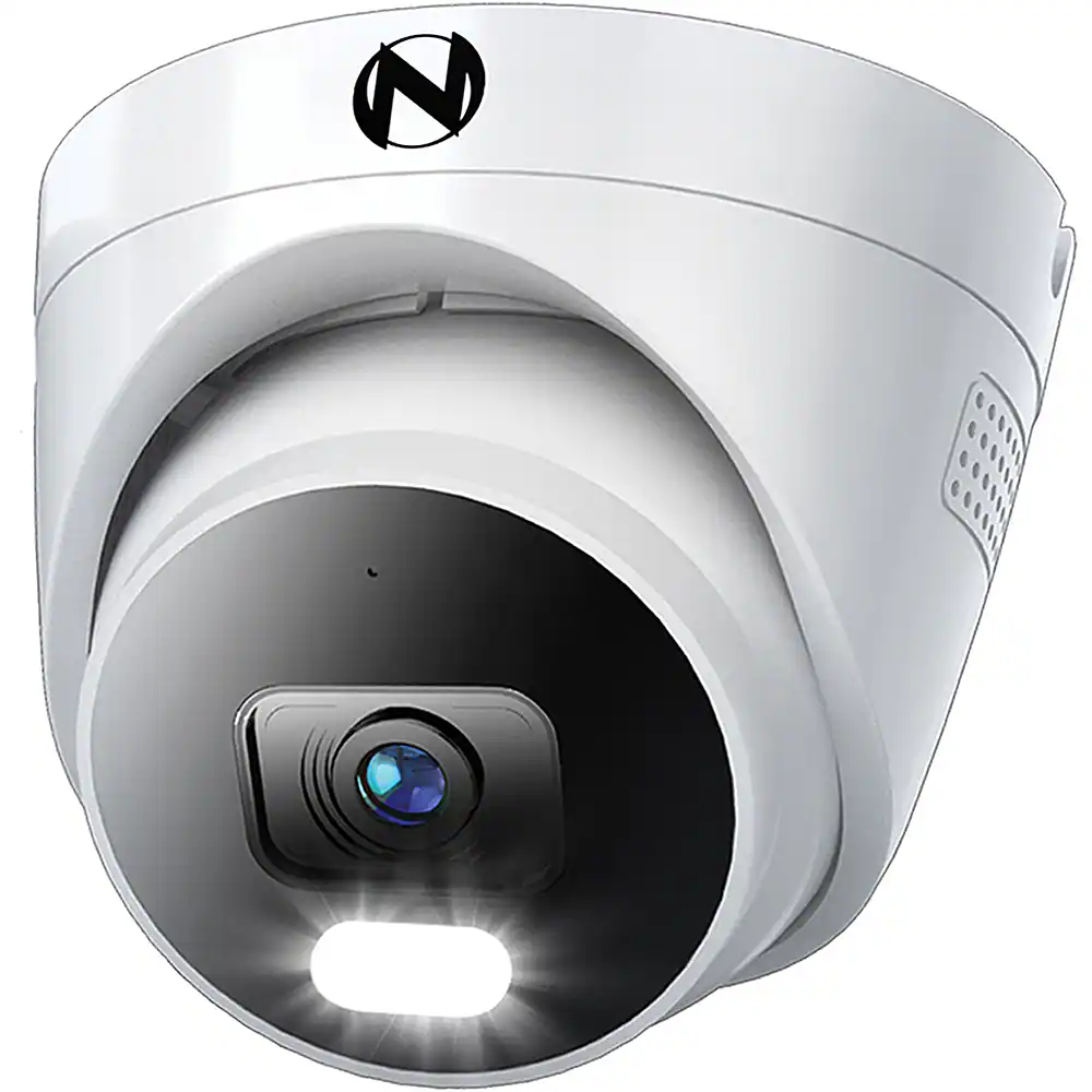 Night Owl - Indoor/Outdoor Add On Wired IP 4K Security Dome Camera with 2-Way Audio - White