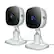 Front. Night Owl - 2 Camera Indoor AC Powered Plug-In Wireless 1080p Security Cameras with 2-Way Audio - White.