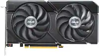 Front. ASUS - Dual NVIDIA GeForce RTX 4070 Super EVO Overclock 12GB GDDR6X PCI Express 4.0 Graphics Card - Black.