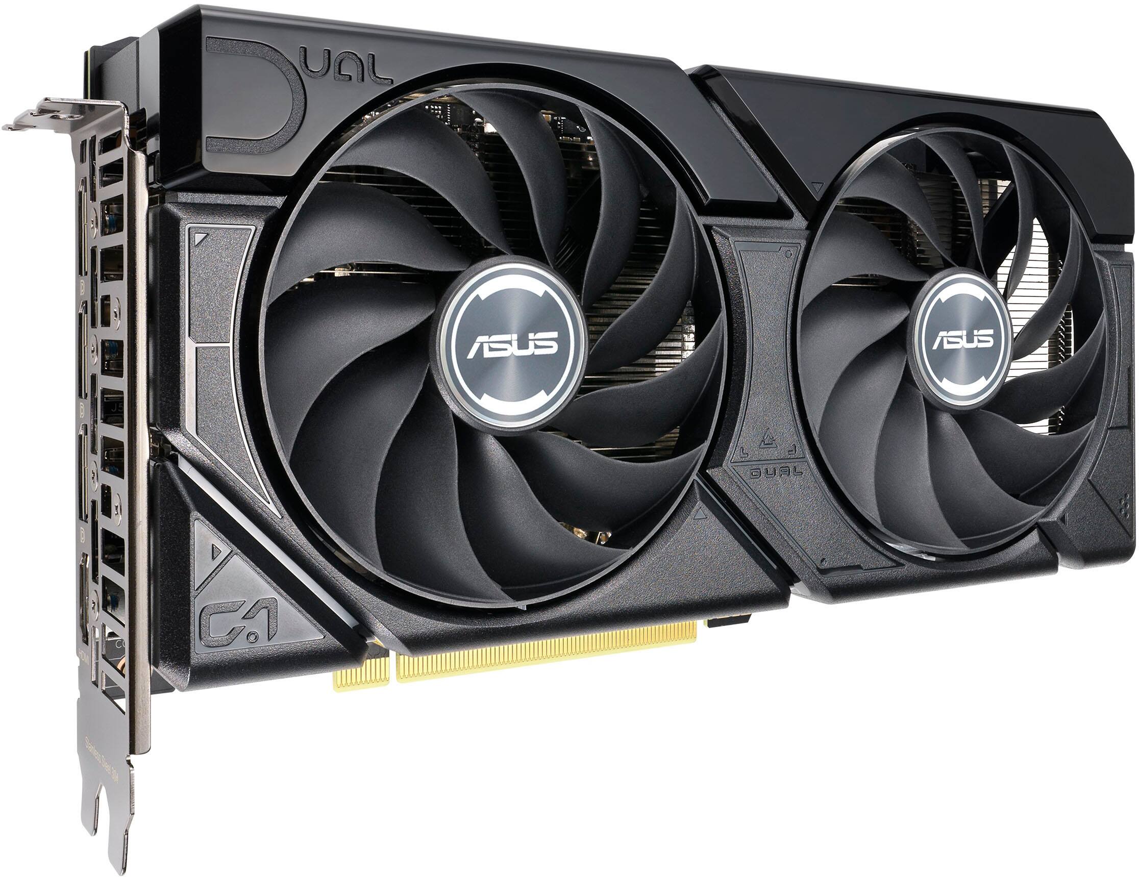 Alt View 11. ASUS - Dual NVIDIA GeForce RTX 4070 Super EVO Overclock 12GB GDDR6X PCI Express 4.0 Graphics Card - Black.
