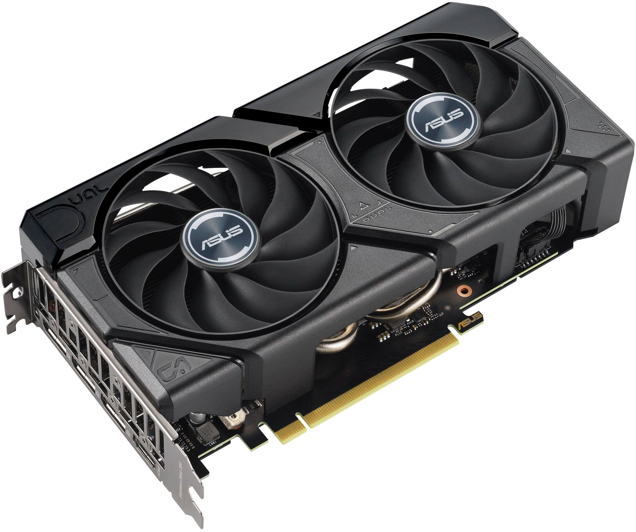 Alt View 1. ASUS - Dual NVIDIA GeForce RTX 4070 Super EVO Overclock 12GB GDDR6X PCI Express 4.0 Graphics Card - Black.