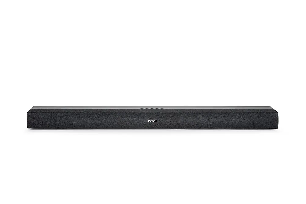Front. Denon - 2.1-Channel DHT Soundbar with Built-in Subwoofers, Surround Sound Supported - Black.