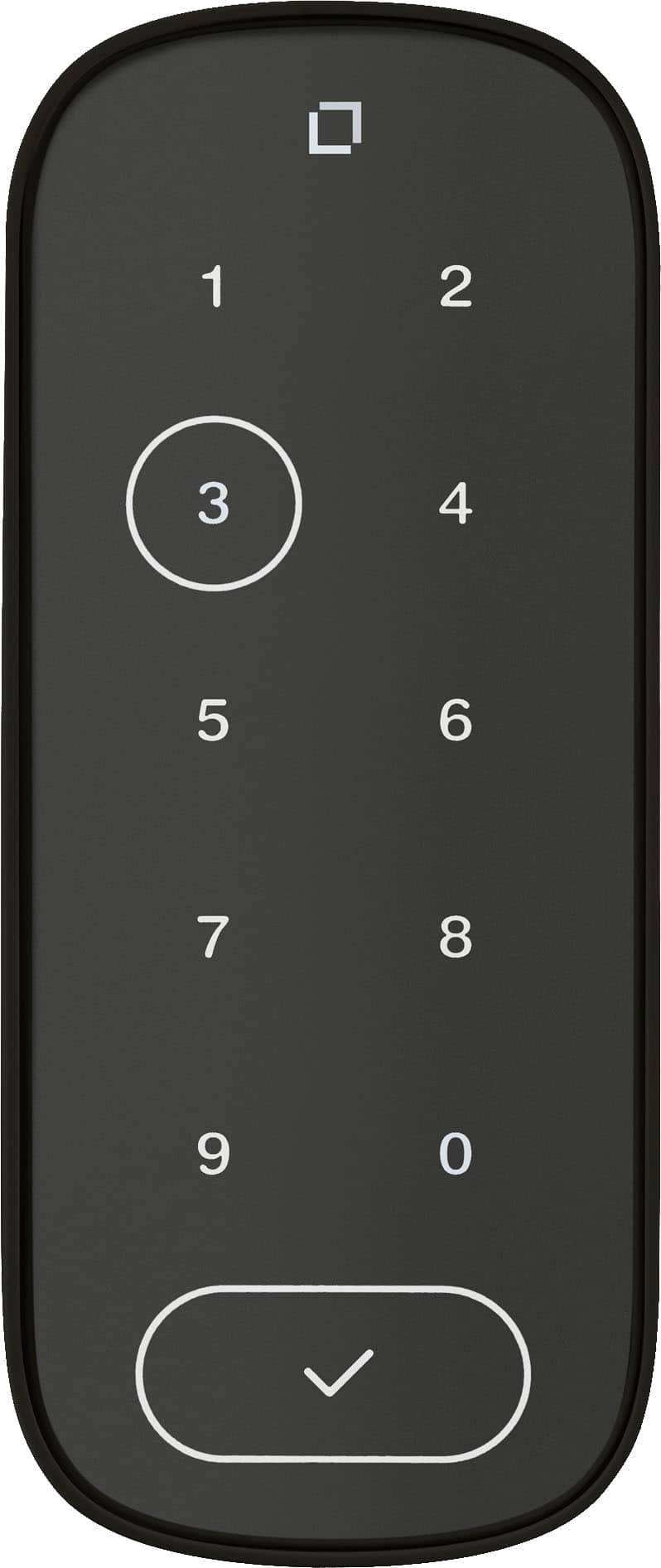 Front. Level - Backlit Bluetooth Keypad – Smart Keypad for Level Locks with Sharable Key Codes - Black.