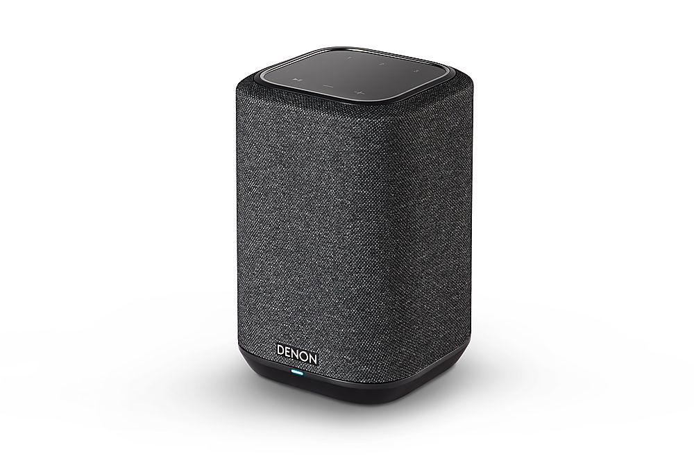 Left View: Denon - Home 150NV Smart Wireless Capability Powered Speaker - Black