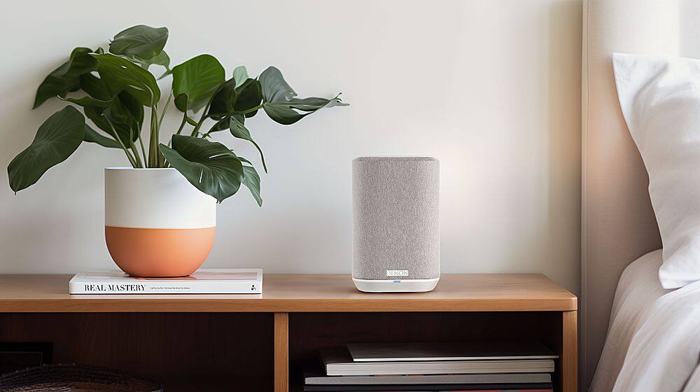 Alt View 13. Denon - Home 150NV Smart Wireless Capability Powered Speaker - White.