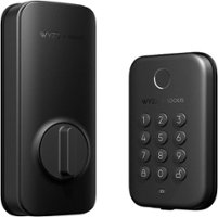 Wyze - Smart Lock Bolt, Fingerprint Keyless Entry, Bluetooth Deadbolt Replacement, In-App Monitoring and Scheduled Access - Black - Front_Zoom