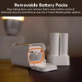 Removable Battery Packs: Stop taking down your camera. Easily swap battery packs & eliminate security downtime or use one of many flexible power options.