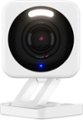 Front. Wyze - Wyze Cam V4 2.5k QHD WiFi, Indoor/Outdoor, Wired Security Camera with Color Night Vision - White - White.