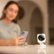 Left. Wyze - Wyze Cam V4 2.5k QHD WiFi, Indoor/Outdoor, Wired Security Camera with Color Night Vision - White - White.