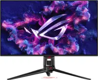 ASUS - ROG Swift 32" QD-OLED UHD 240Hz G-SYNC/FreeSync Gaming Monitor with HDR (HDMI, DisplayPort) - Black - Front_Zoom