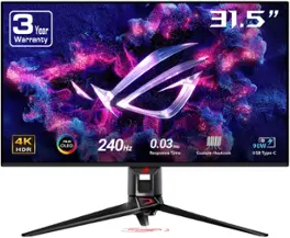 ASUS ROG Swift OLED PG32UCDM 31.5-inch 4K gaming monitor front view