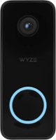 Wyze - Wired Video Doorbell v2, 2K HD Video with Head-to-Toe view, 2-way Audio, Night Vision, Voice Assistants - Black - Front_Zoom