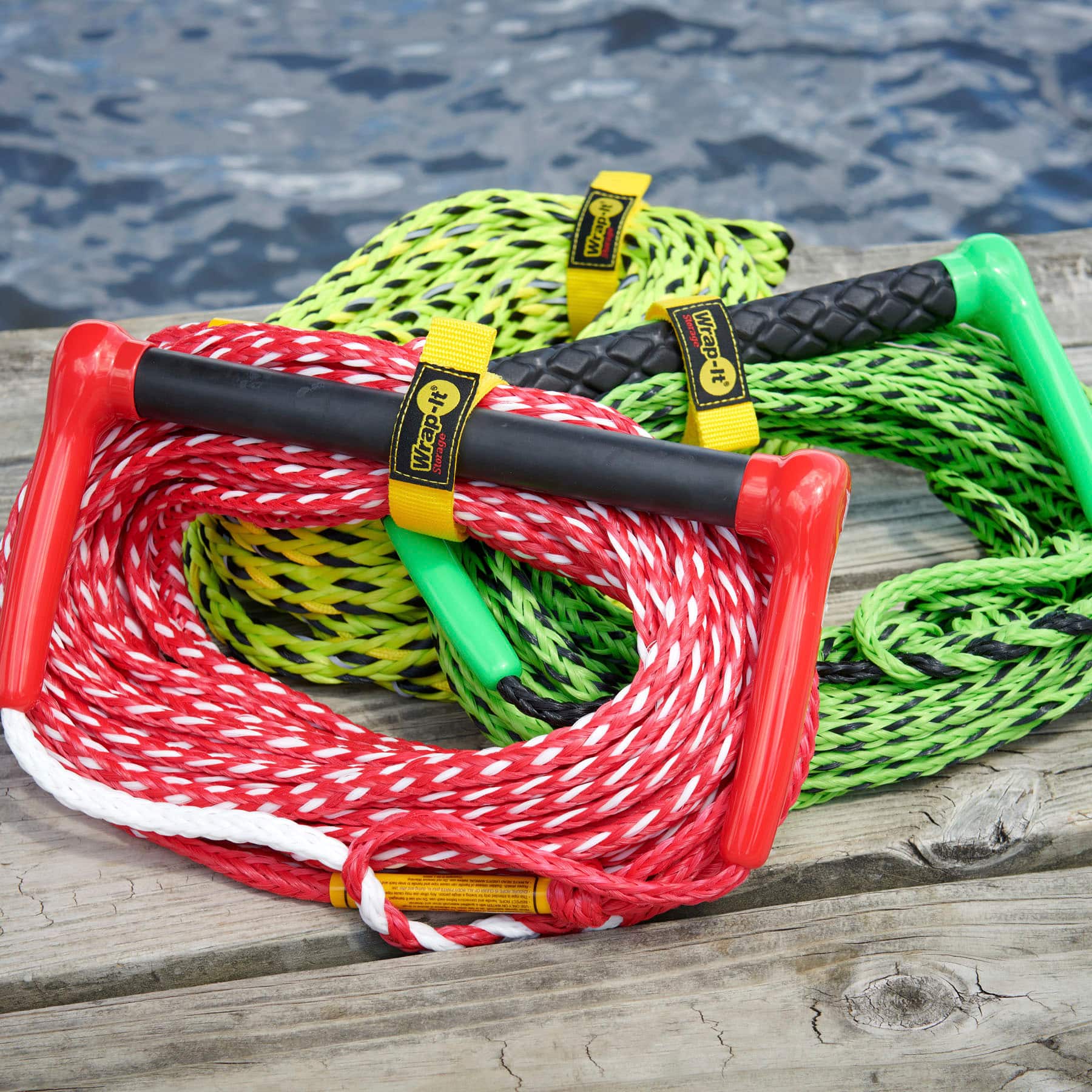 Alt View 12. Wrap-It Storage - Quick-Straps - 12-inch (3-Pack) - Weatherproof Hook and Loop Strap - Yellow.