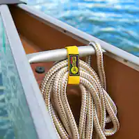 Wrap-It Storage - Quick-Straps - 12-inch (3-Pack) - Weatherproof Hook and Loop Strap - Yellow - Left_Zoom