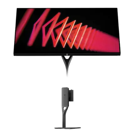 Front. Dough - Spectrum One 27-In. LCD 144-Hz Glossy Gaming Monitor with USB-C Dock and Spectrum Monitor Stand Kit - Black.