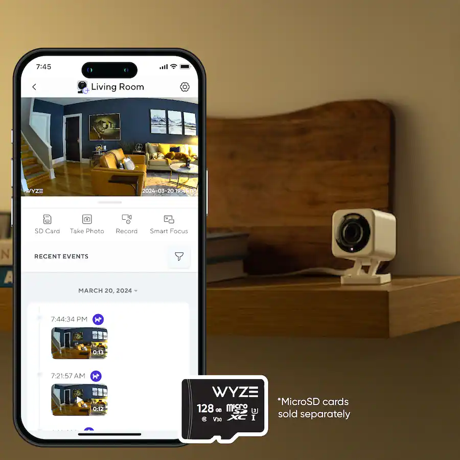 Wyze Cam V4 QHD WiFi, Indoor/Outdoor, Wired Security Camera