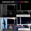 Livestream with Color Night Vision: A man is standing outside a house, looking through a window. The image is taken at night, and the man is wearing a black jacket.

Traditional Night Vision: A man is standing outside a house, looking through a window. The image is taken at night, and the man is wearing a black jacket.