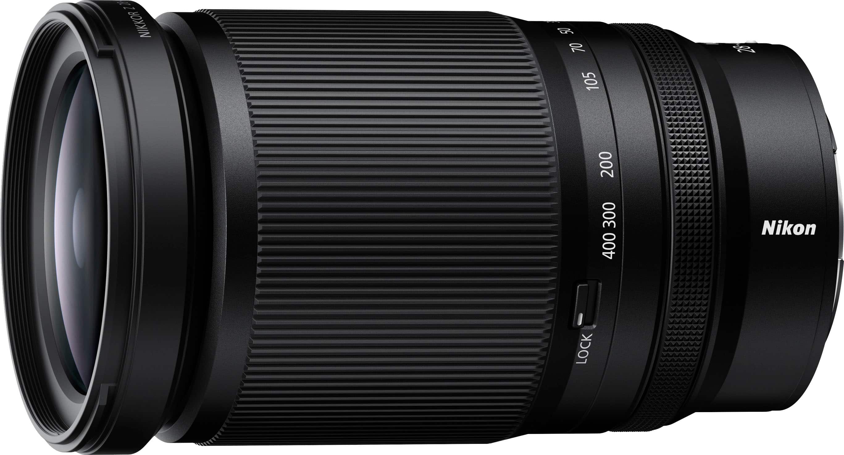 Nikon - NIKKOR Z 28-400mm f/4-8 VR Super Telephoto lens for Z Mount Mirrorless Cameras - Black - Front_Zoom