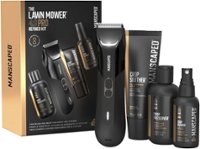 Manscaped - The Lawn Mower 4.0 Pro Refined Package SkinSafe Rechargeable Wet/Dry Groin and Body Hair Trimmer, Grooming Gift Set - Black - Angle_Zoom