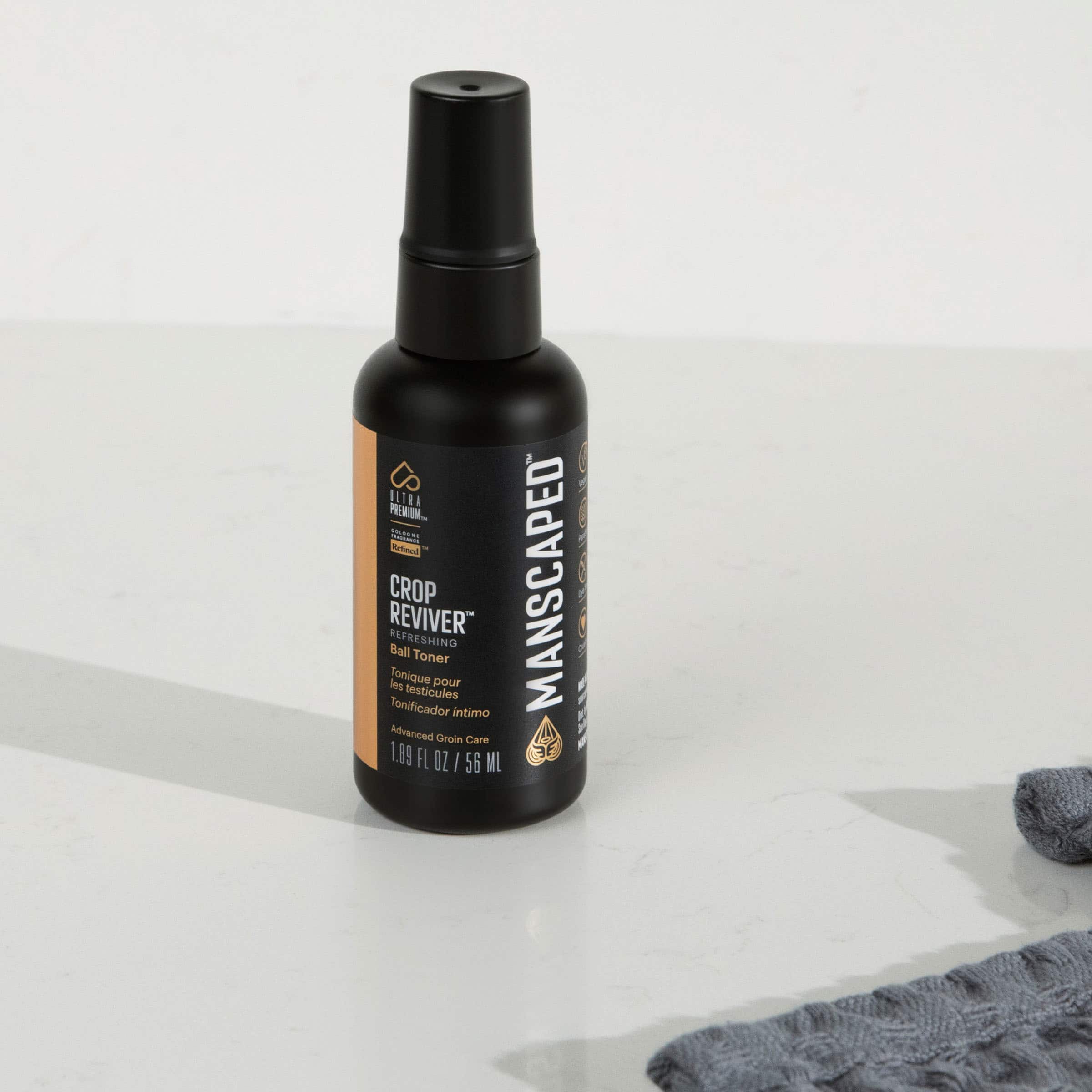 BLTRA - PVEMIEN.... SEL | -. Adoa M - CROP REVIVER" REFRESHING Ball Toner les Tonique pour testicules Tonificador intimo Advanced Groin Care 1.89 I FL OZ /56 I 56 ML MANSCAPED