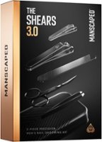 Manscaped - The Shears 3.0, 5-Piece Precision Men’s Nail Grooming Travel Kit, Stainless Steel Manicure Set - Black - Front_Zoom