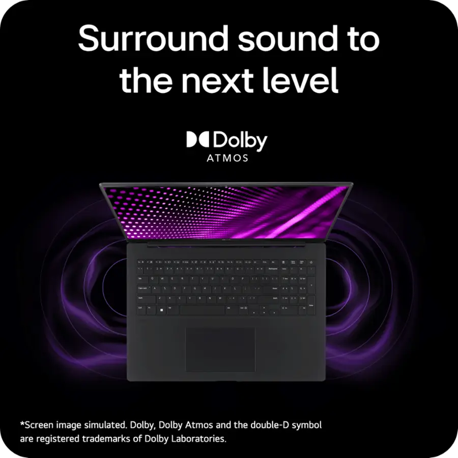 Surround sound to the next level with Dolby ATMOS.