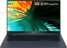 LG gram SuperSlim 15.6" OLED Laptop - Intel Evo Platform Intel Core Ultra 7 - 32GB RAM - 2TB SSD - Neptune Blue - Front_Zoom