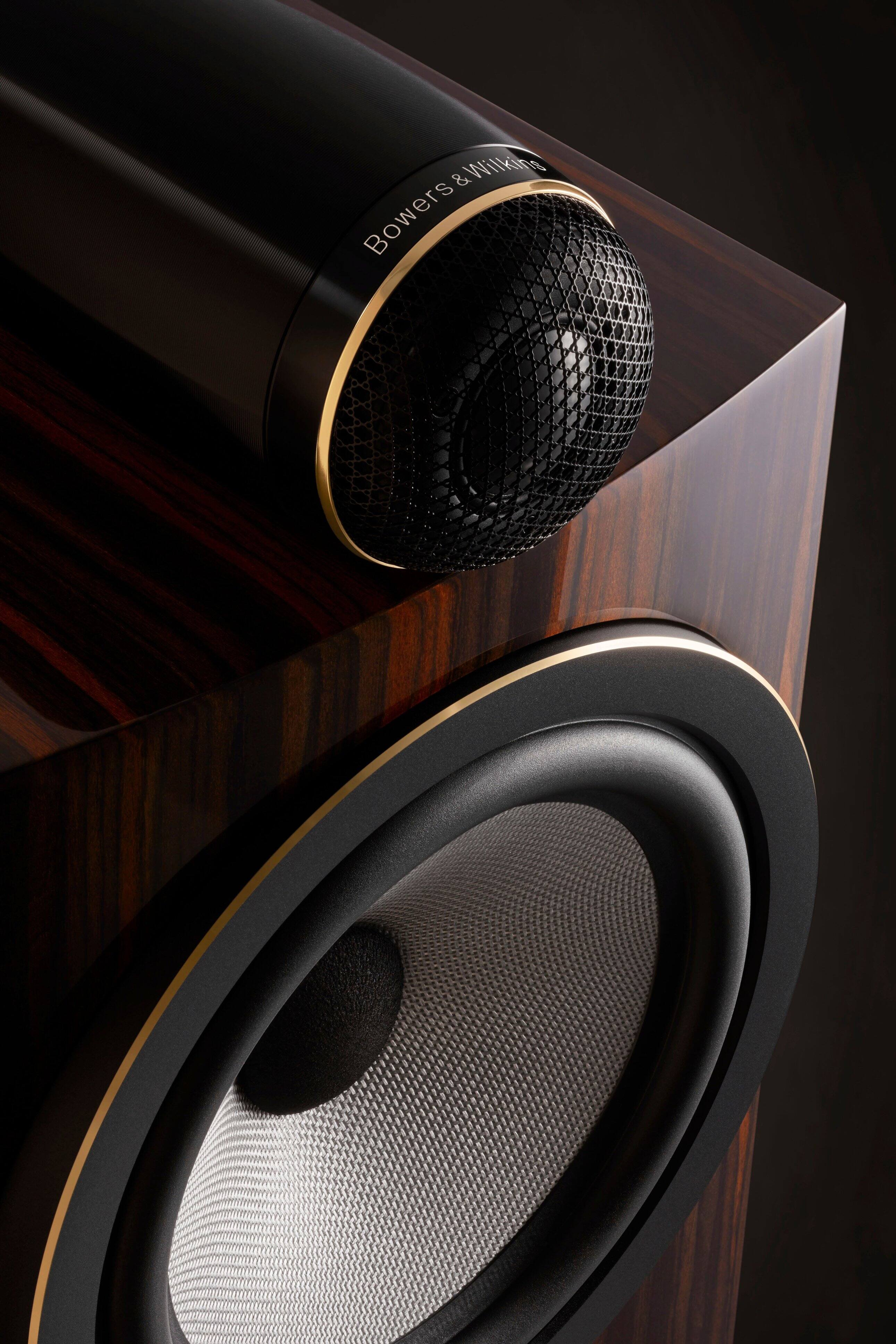 Alt View 18. Bowers & Wilkins - 700 Series 3 Signature Bookshelf Speaker with 1" Tweeter on Top and 6.5" Midbass (Pair) - Datuk Gloss.
