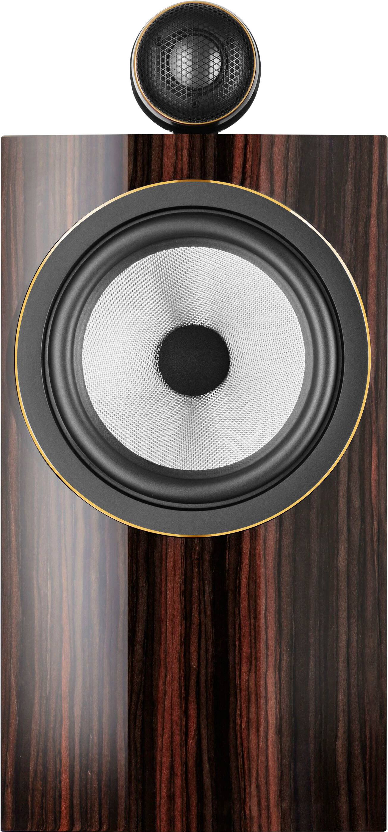 Left. Bowers & Wilkins - 700 Series 3 Signature Bookshelf Speaker with 1" Tweeter on Top and 6.5" Midbass (Pair) - Datuk Gloss.