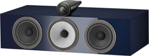 Bowers & Wilkins - 700 Series 3 Signature Center Channel with 1" Tweeter On Top and Two 6.5" Bass Drivers (Each) - Metallic Midnight Blue - Front_Zoom