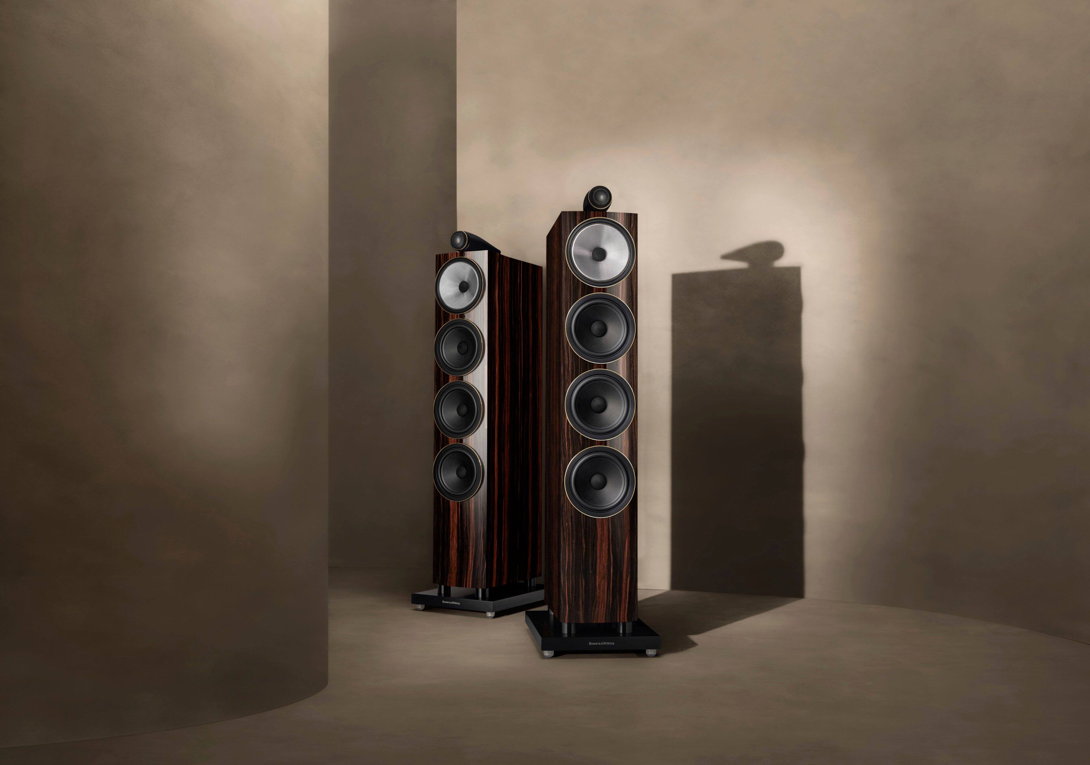 Alt View 14. Bowers & Wilkins - 700 Series 3 Signature Floorstanding Speaker with 1" Tweeter On Top and Three 6.5" Bass Drivers (Each) - Datuk Gloss.