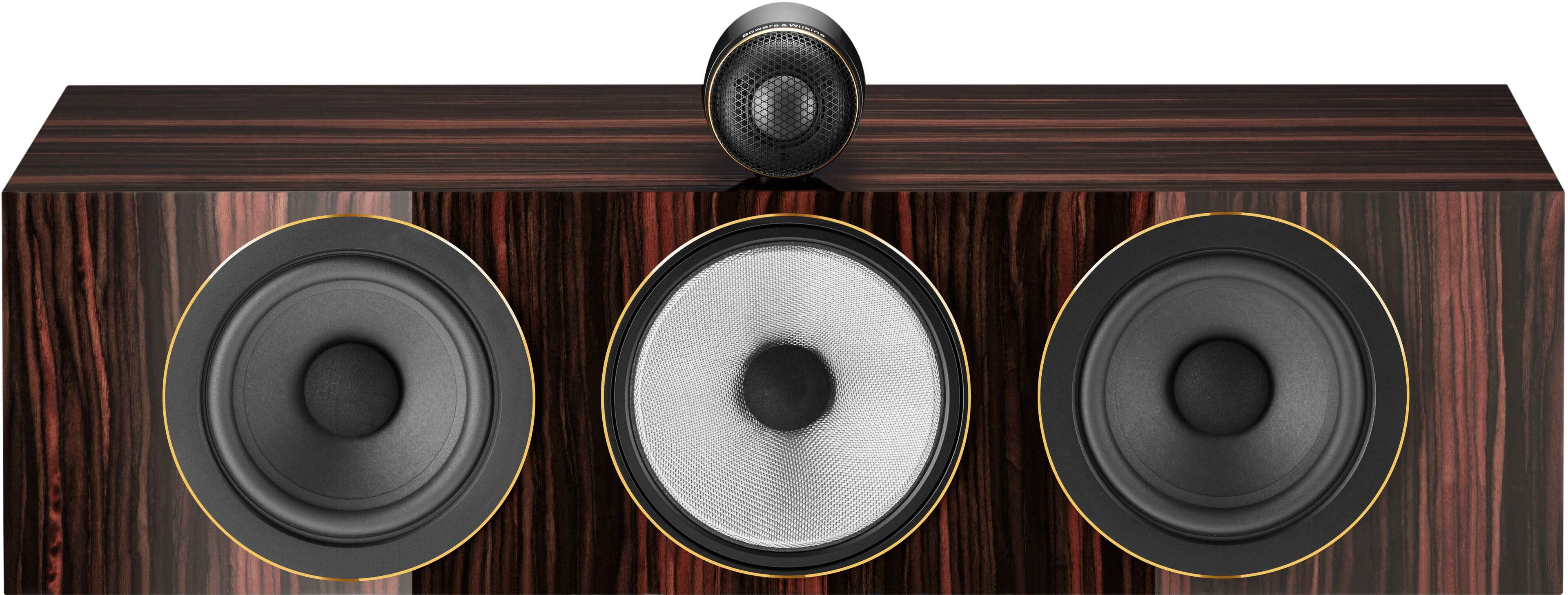 Left. Bowers & Wilkins - 700 Series 3 Signature Center Channel with 1" Tweeter On Top and Two 6.5" Bass Drivers (Each) - Datuk Gloss.