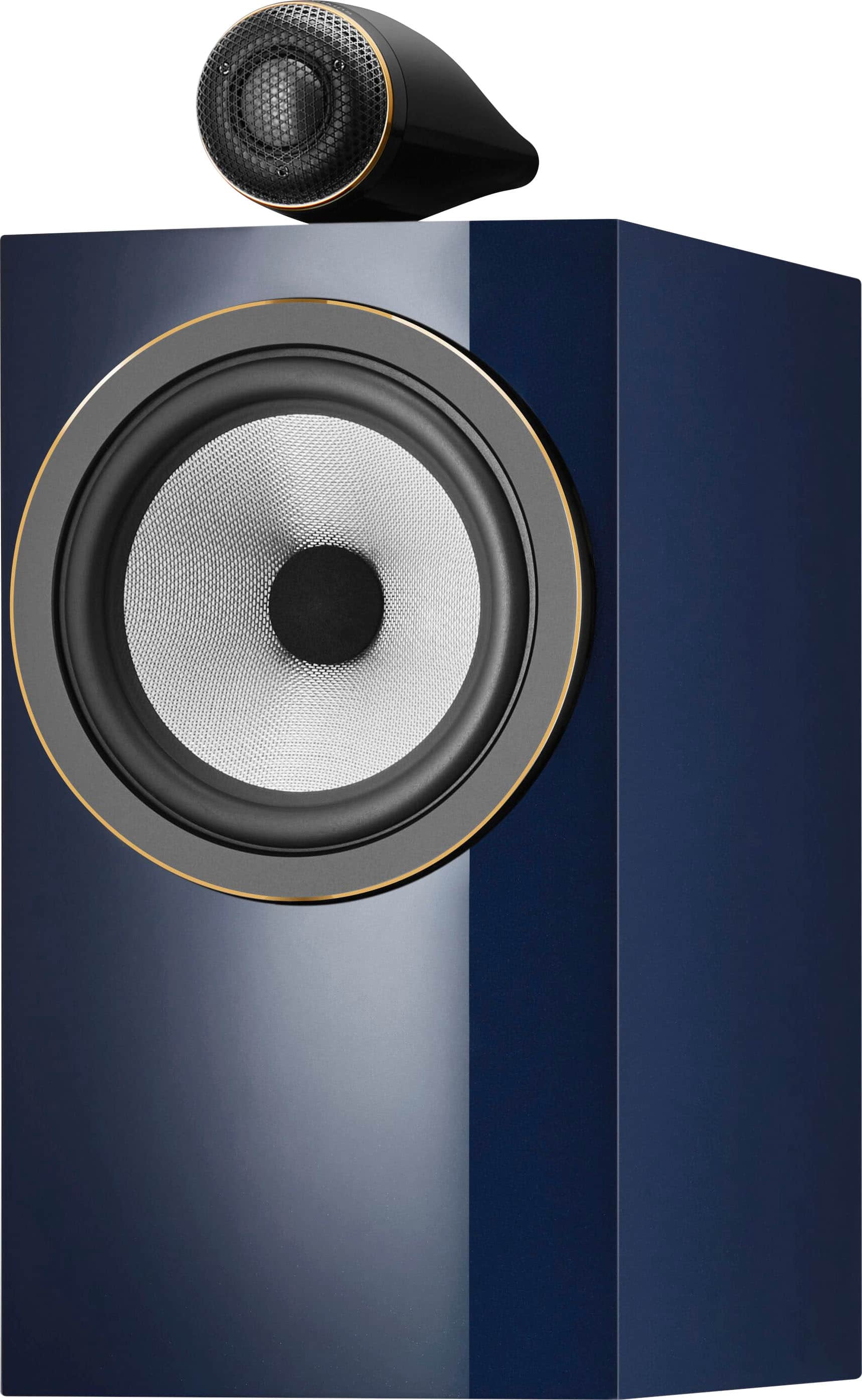 Bowers & Wilkins - 705 S3 Signature Bookshelf Speaker with 1" Tweeter on Top and 6.5" Midbass (Pair) - Metallic Midnight Blue - Front_Zoom
