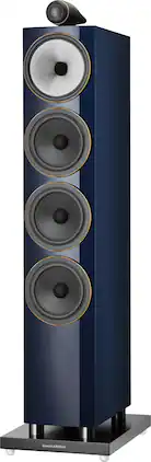 Bowers & Wilkins - 702 S3 Signature Floorstanding Speaker with 1" Tweeter On Top and Three 6.5" Bass Drivers (Each) - Metallic Midnight Blue