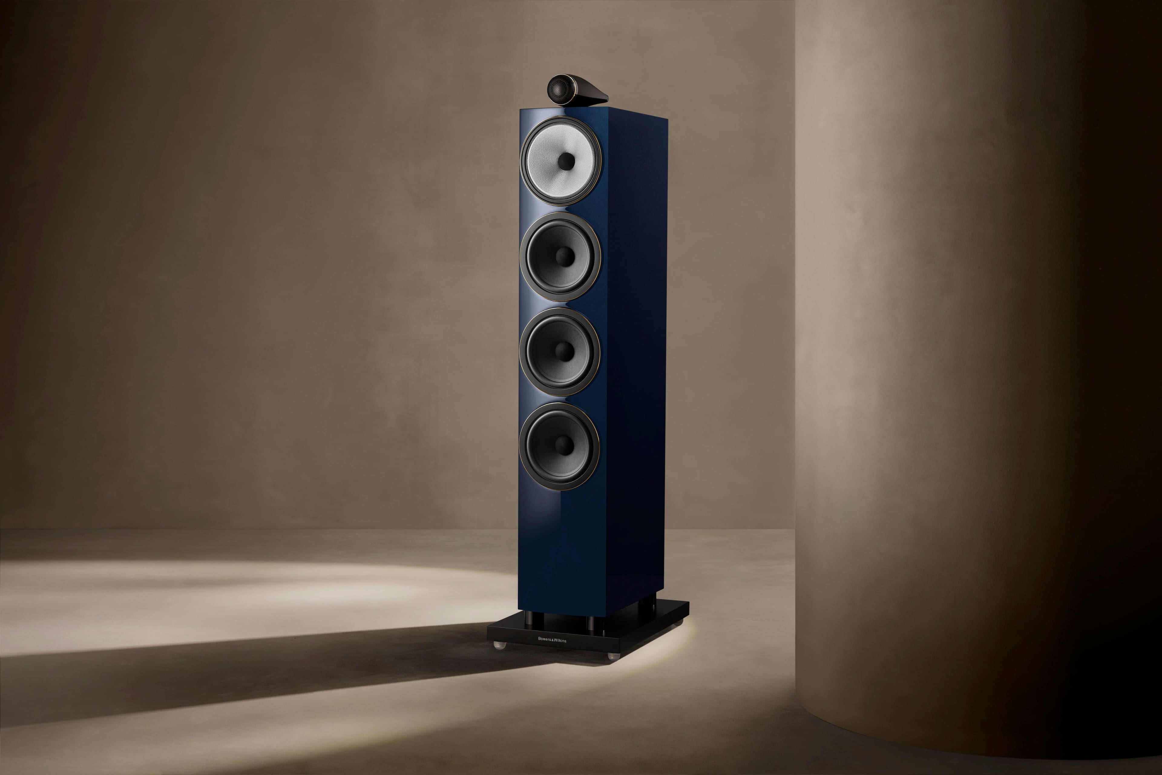 Alt View 12. Bowers & Wilkins - 700 Series 3 Signature Floorstanding Speaker with 1" Tweeter On Top and Three 6.5" Bass Drivers (Each) - Metallic Midnight Blue.
