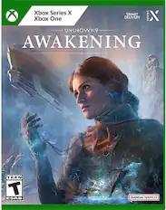 Awakening is a video game for the Xbox Series X and Xbox One, featuring a woman on the cover. The game is part of the Smart Delivery series, which allows players to access both the Xbox Series X and Xbox One versions of the game. The game has a Teen ESRB rating and is developed by Bandai Namco.