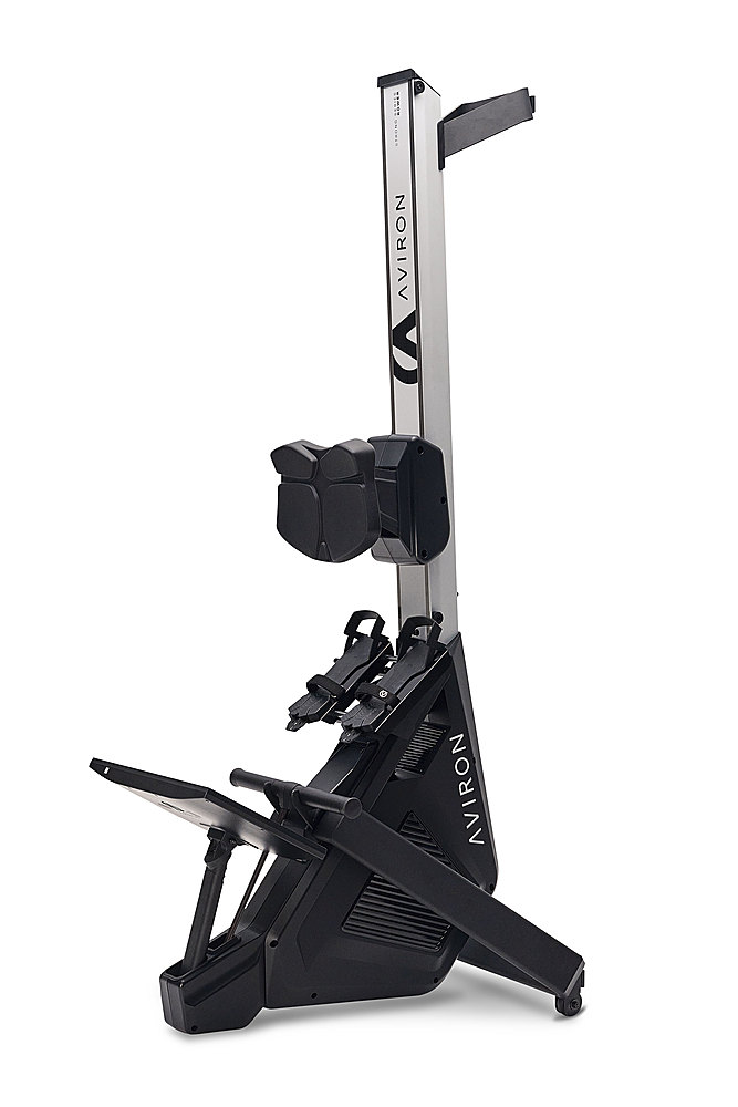 Left View: Aviron Strong Series Rower - Black