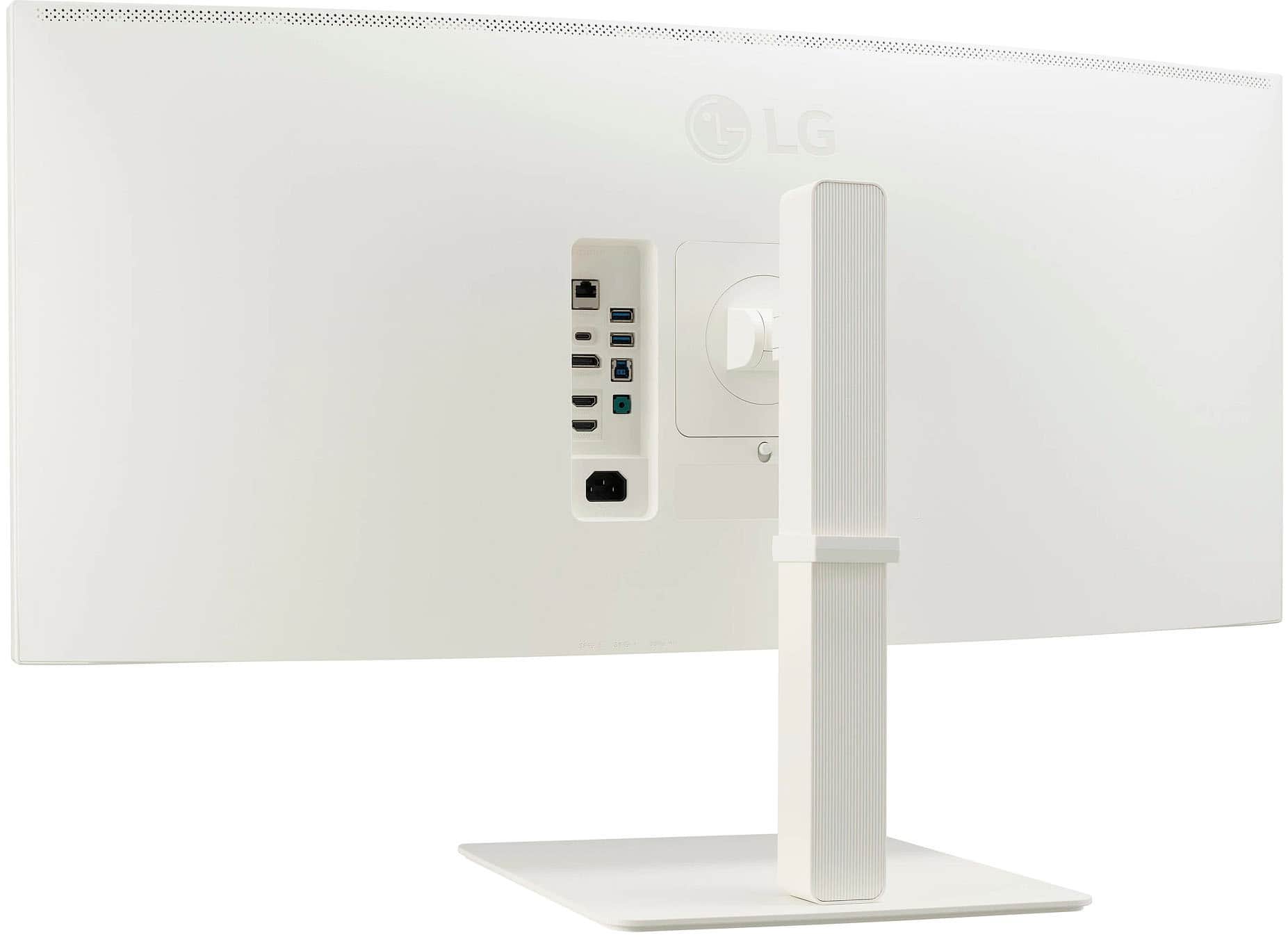 Alt View 1. LG - UltraWide 38" LED 144Hz 1-ms Curved Monitor NVIDIA G-SYNC Compatible and AMD Freesync Premium Pro with HDR - White.