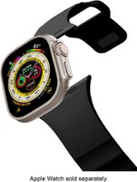 CASETiFY - Bounce Band for Apple Watch 42mm, 44mm, 45mm and Apple Watch Ultra 49mm (All Series) - Black - Angle_Zoom
