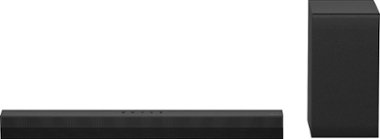 LG - 2.1 Channel Soundbar with Wireless Subwoofer and Bluetooth Connectivity - Black - Front_Zoom