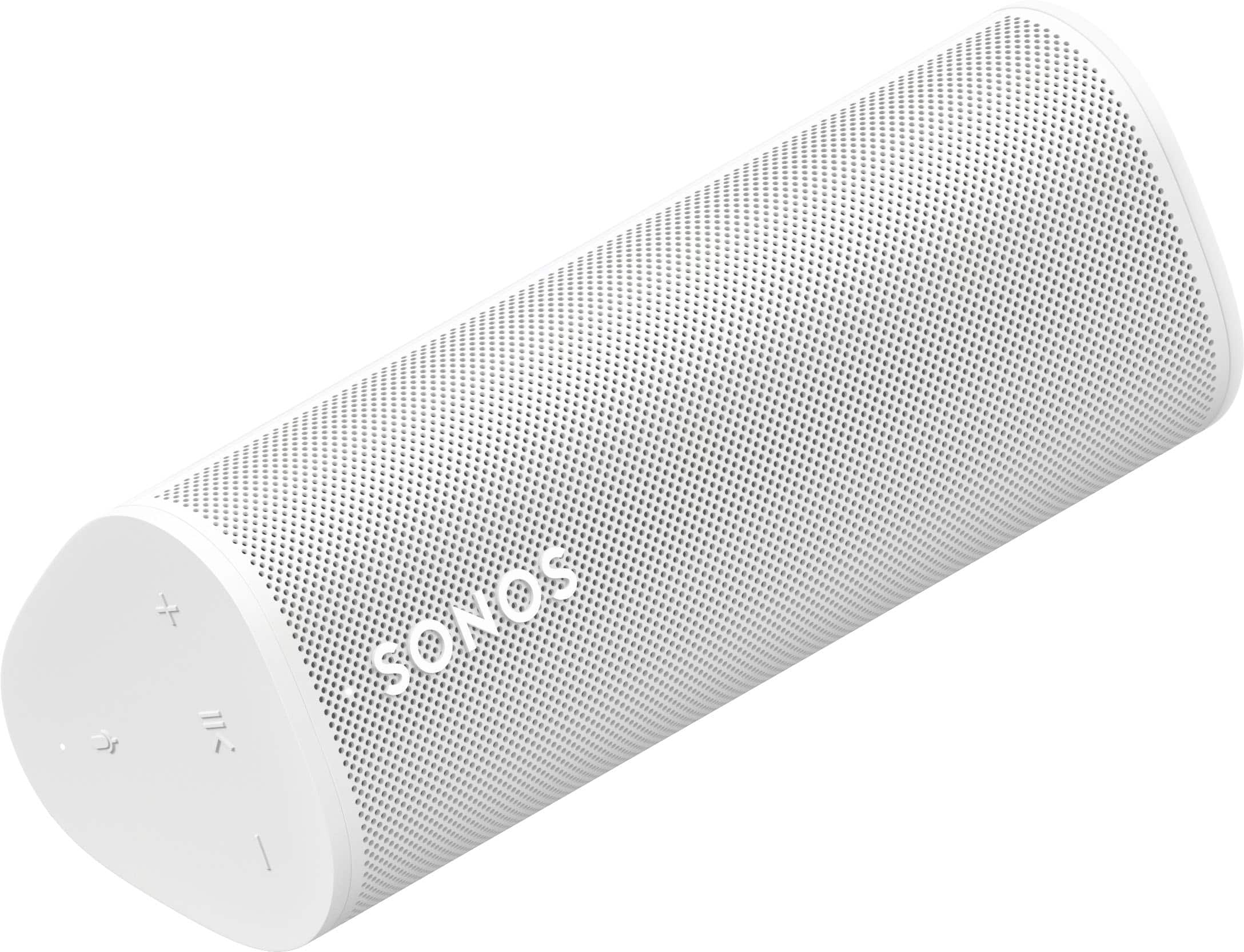 Angle. Sonos - Roam 2 Portable Smart Speaker with Waterproof and Dustproof Design (Each) - White.