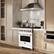 Alt View 12. ZLINE - 36 in. 5.2 cu. ft. 6 Burner Gas Range with Convection Gas Oven in Stainless Steel with White Matte Door.
