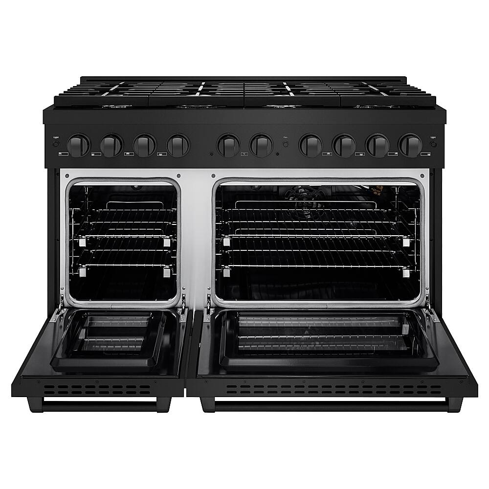 ZLINE 48" Paramount Double Oven Gas Range w/ 8 Burners in Black